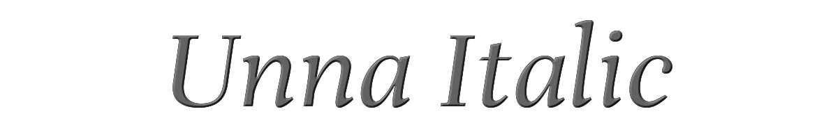 Unna Italic 