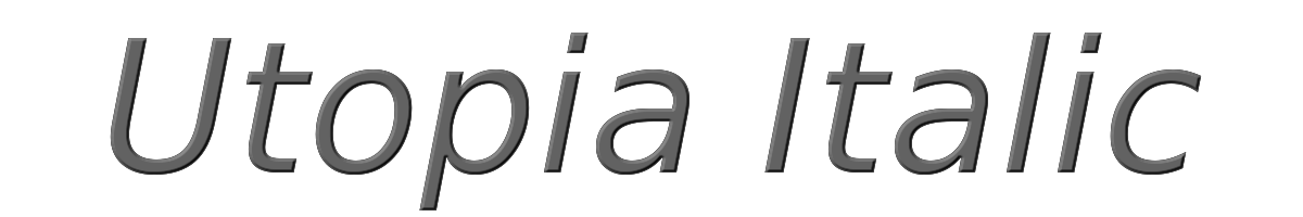 Utopia Italic 