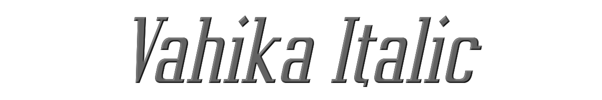 Vahika Italic 