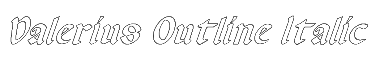 Valerius Outline Italic 