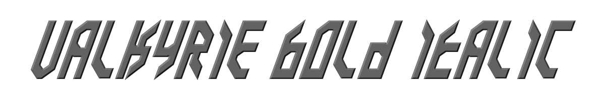 Valkyrie Bold Italic 