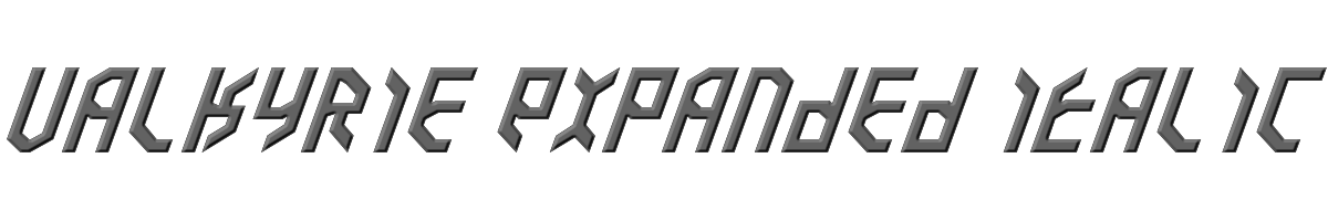 Valkyrie Expanded Italic 