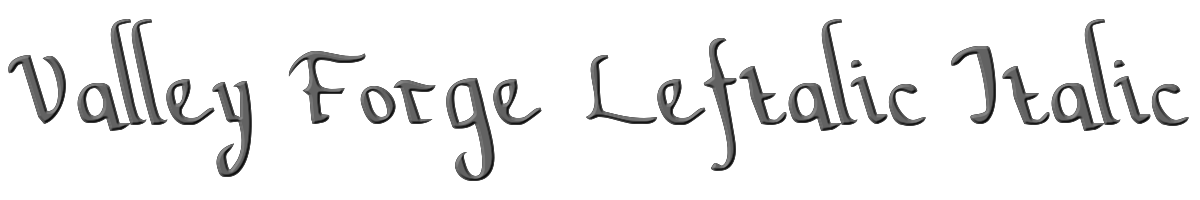 Valley Forge Leftalic Italic 
