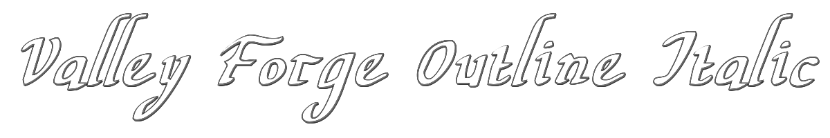 Valley Forge Outline Italic 