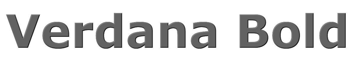 Verdana Bold 