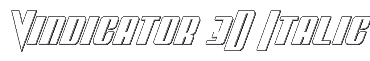 Vindicator 3D Italic 