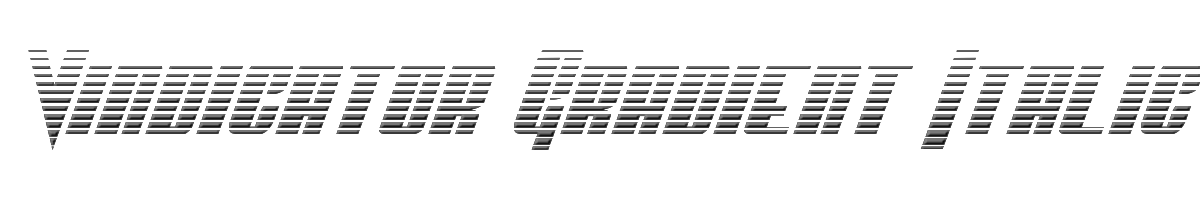 Vindicator Gradient Italic 