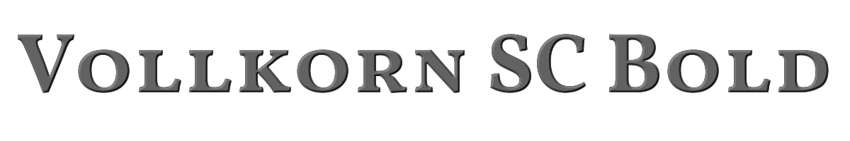 Vollkorn SC Bold 
