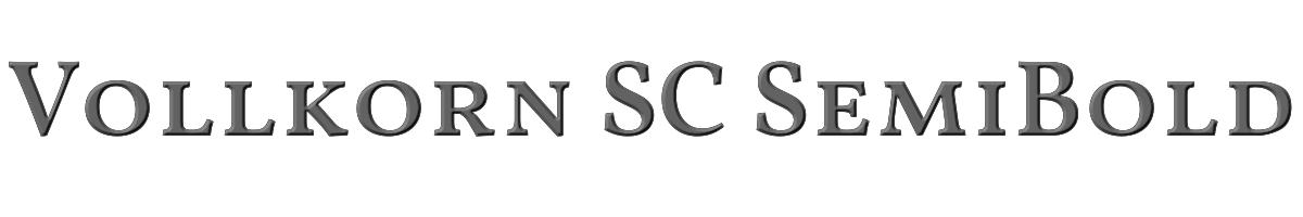 Vollkorn SC SemiBold 