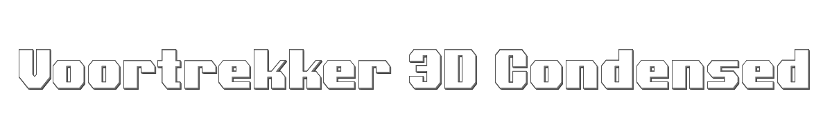 Voortrekker 3D Condensed 