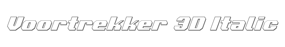 Voortrekker 3D Italic 