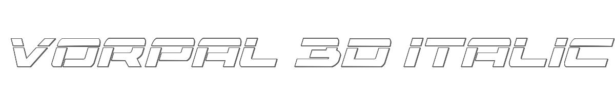 Vorpal 3D Italic 