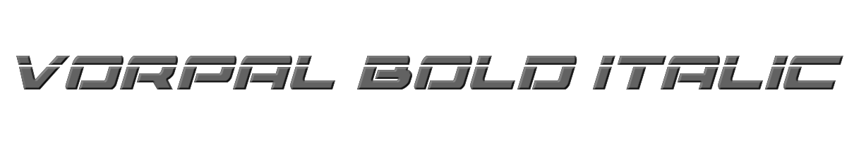 Vorpal Bold Italic 