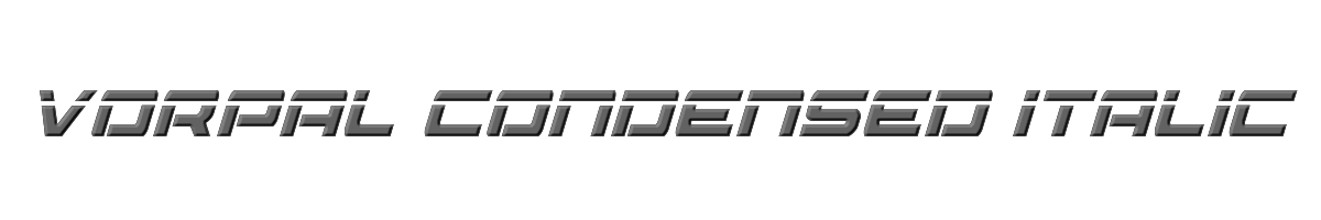 Vorpal Condensed Italic 