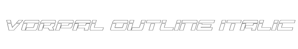 Vorpal Outline Italic 