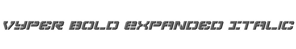 Vyper Bold Expanded Italic 