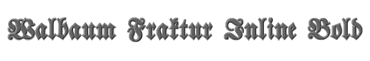 Walbaum Fraktur Inline Bold 