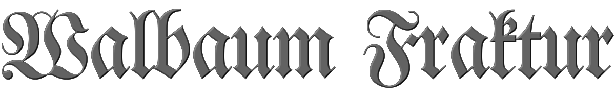 Walbaum Fraktur 