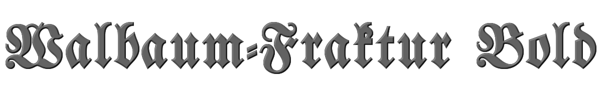 Walbaum-Fraktur Bold 