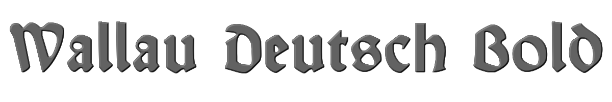 Wallau Deutsch Bold 