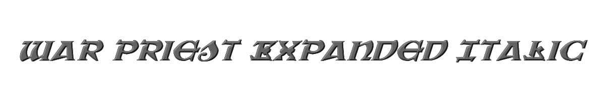 War Priest Expanded Italic 