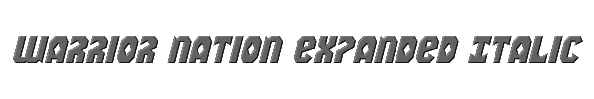 Warrior Nation Expanded Italic 