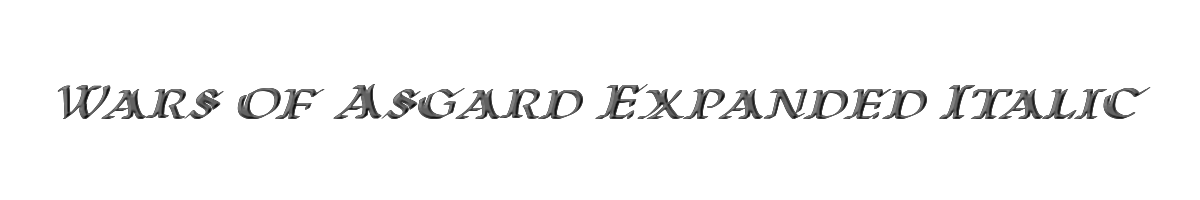 Wars of Asgard Expanded Italic 