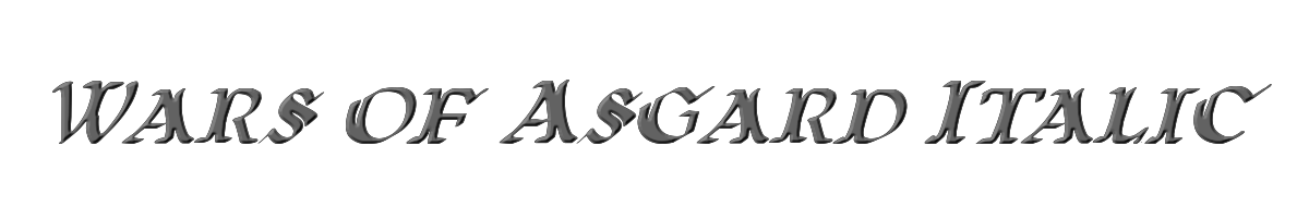 Wars of Asgard Italic 