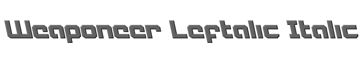 Weaponeer Leftalic Italic 