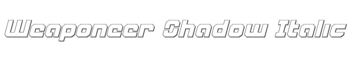 Weaponeer Shadow Italic 