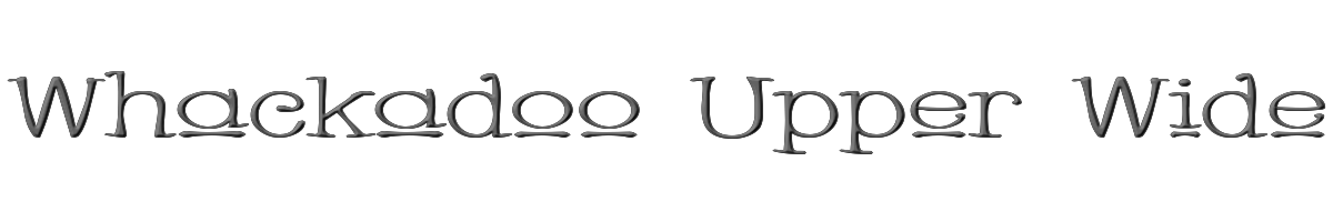 Whackadoo Upper Wide 