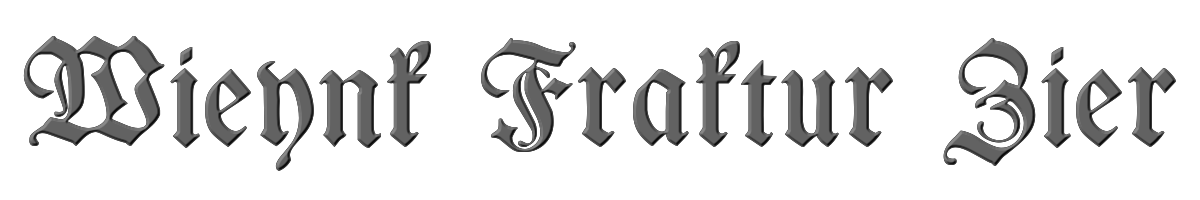 Wieynk Fraktur Zier 