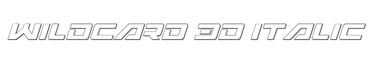 Wildcard 3D Italic 