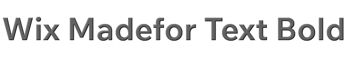 Wix Madefor Text Bold 