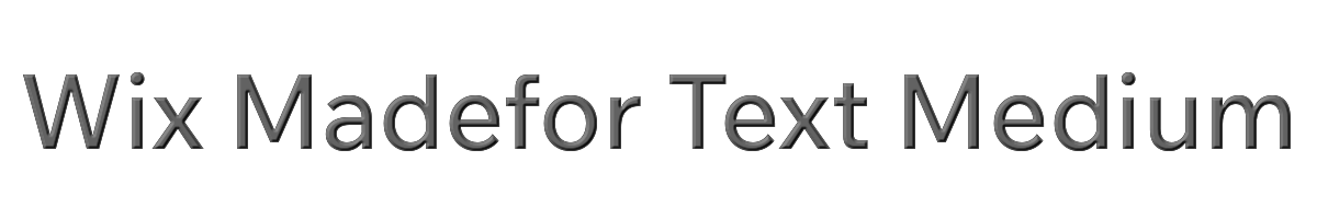 Wix Madefor Text Medium 