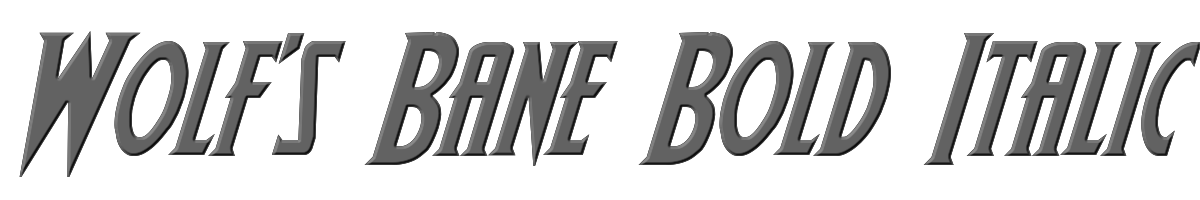 Wolf's Bane Bold Italic 