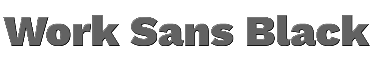 Work Sans Black 