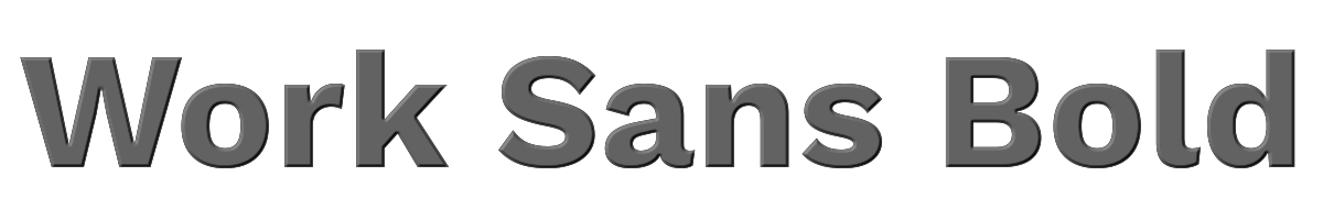 Work Sans Bold 