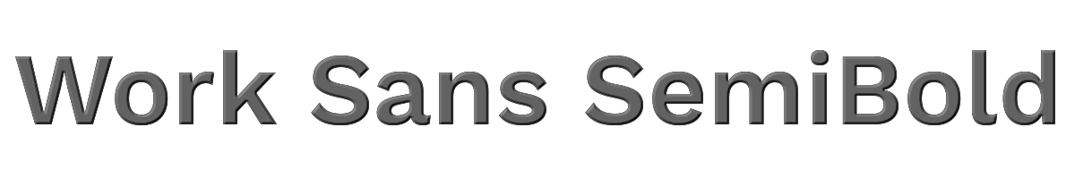 Work Sans SemiBold 