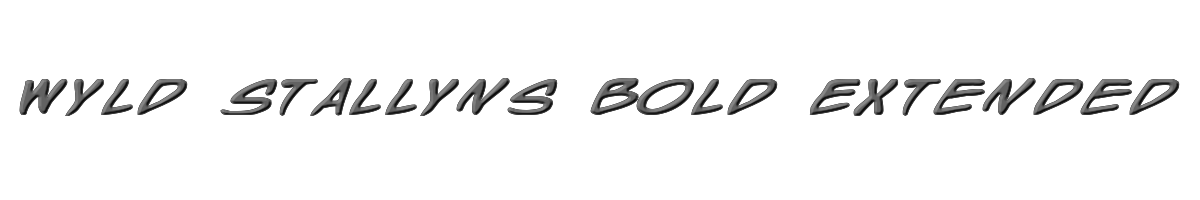 Wyld Stallyns Bold Extended 