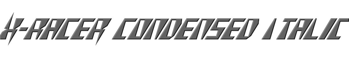 X-Racer Condensed Italic 