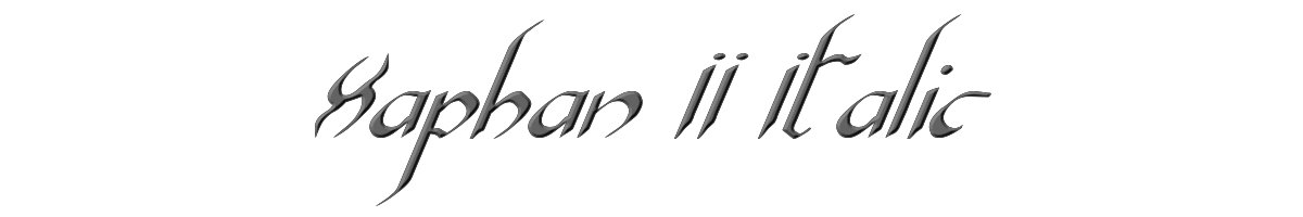 Xaphan II Italic 