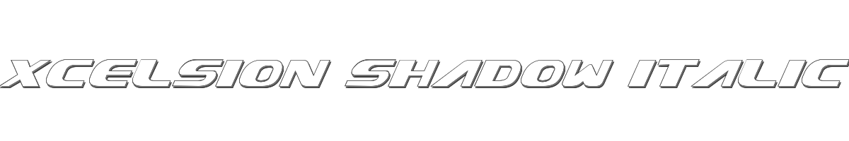 Xcelsion Shadow Italic 