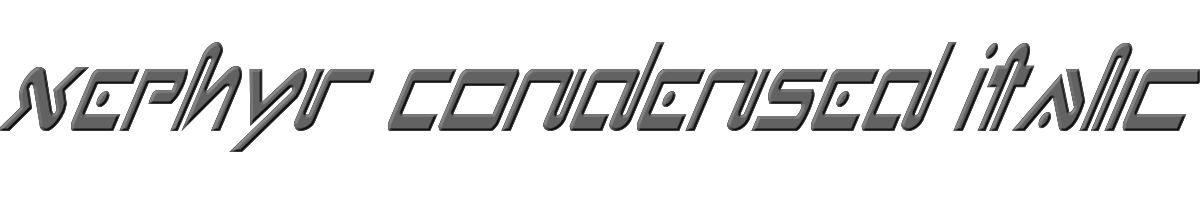 Xephyr Condensed Italic 