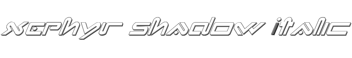 Xephyr Shadow Italic 