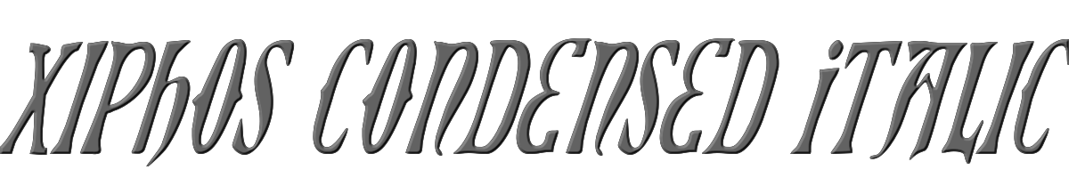 Xiphos Condensed Italic 