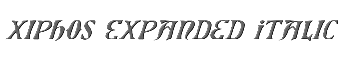 Xiphos Expanded Italic 