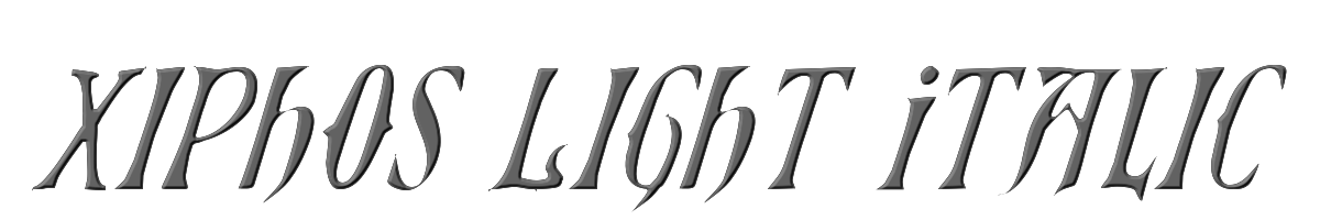 Xiphos Light Italic 