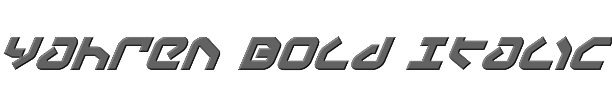 Yahren Bold Italic 