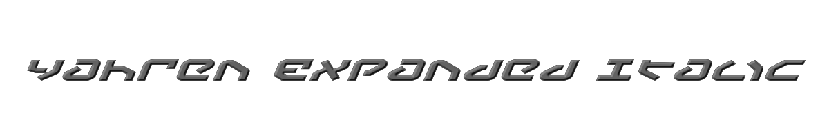 Yahren Expanded Italic 